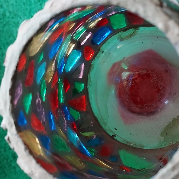 Stained glass candle holder - Picture 4 of 4